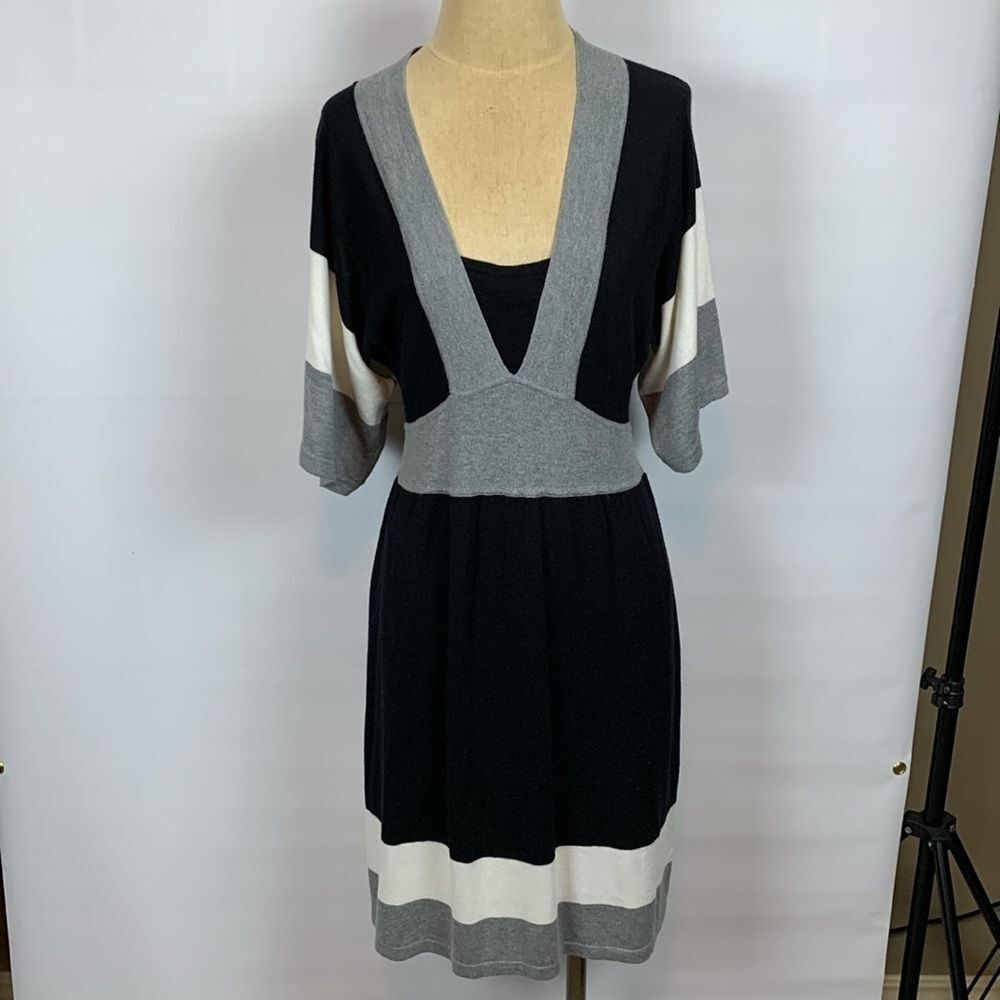 New Directions lightweight colorblock sweater dress, Small